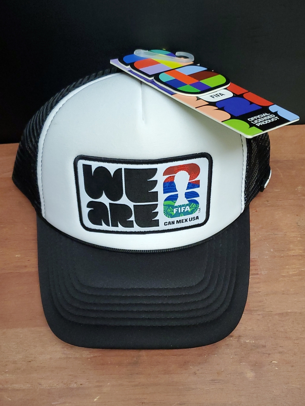 WE ARE 26 Foam Trucker Hat - Black and White - FIFA World Cup Atlanta